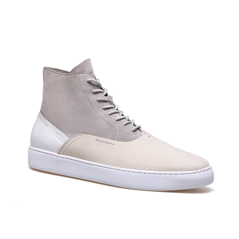 Роскошные Пользовательские Высокие Шелковые замшевые зимние кроссовки для мужчин