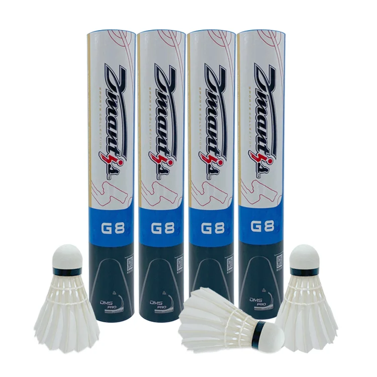 Professional Factory Goose Feather Tournament  Badminton Shuttlecock for Competitions Levels