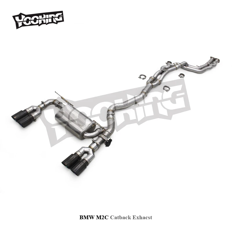 Труба выхлопных глушителей Valvetronic для BMW M2 Competition/M2C/M3/M4 3 0 T F80/F82/F87 2018-2023 система Catback равной длины