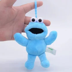 12cm Sesame Street Elmo Cookie Demon Kawaii Cute Plush Soft Stuffed Cartoon Toys Dolls Kids Gift Keychain Pendant Decoration
