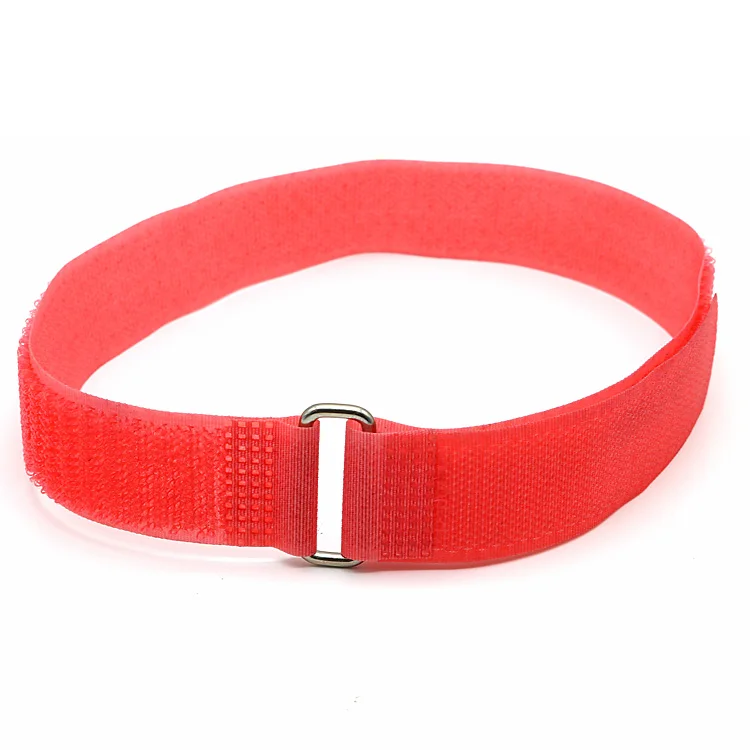 Fastening wraps Cable Wire strap custom size adjustable Reusable reverse buckle nylon hook and loop strap