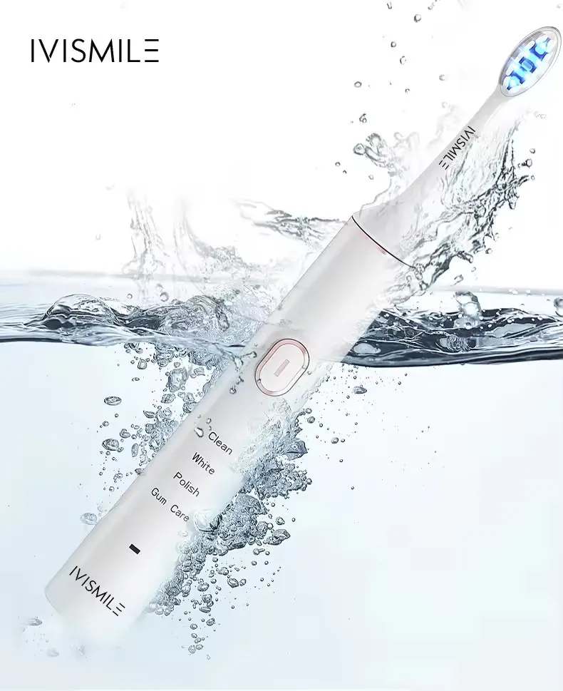 Portable Customized IPX7 Electric Toothbrush Wireless Charging Toothbrush for Teeth Whitening and Cleaning
