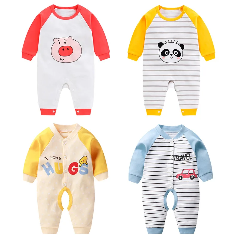 Wholesale Kids Pajamas Onesie Newborn cotton Romper Baby Bodysuit Clothes Baby Boy Clothes Newborn