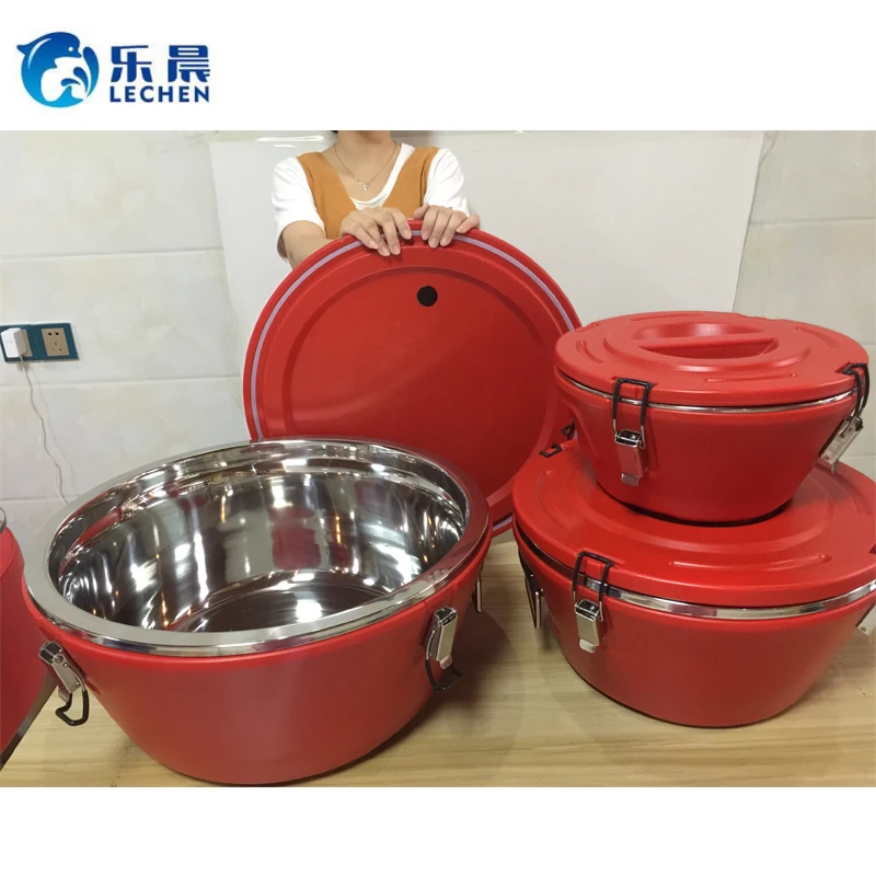 Hot box for food storage Food Warmer hotpot 3pcs set  15L/26L/36L Extra large double insulated bucket picnic ice cooler box