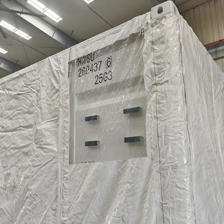 Litong high quality 610gsm white tarp 20ft 40ft shipping container cover container tarpaulin