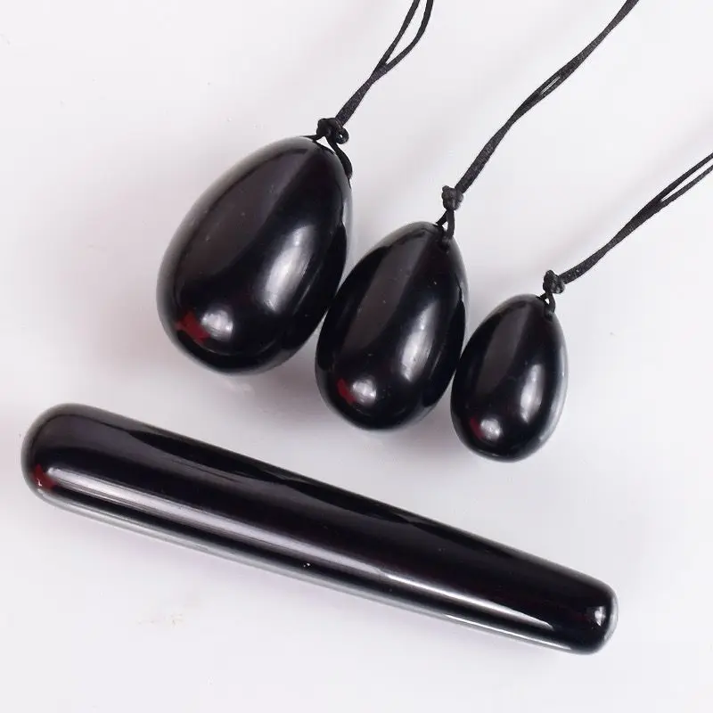 100% Natural obsidian yoni egg