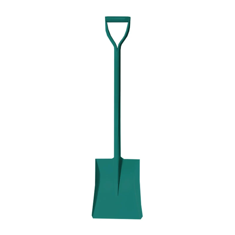 Power Action Garden Tools Transfer Digging Shovels With Long D-Handle Square Shovel