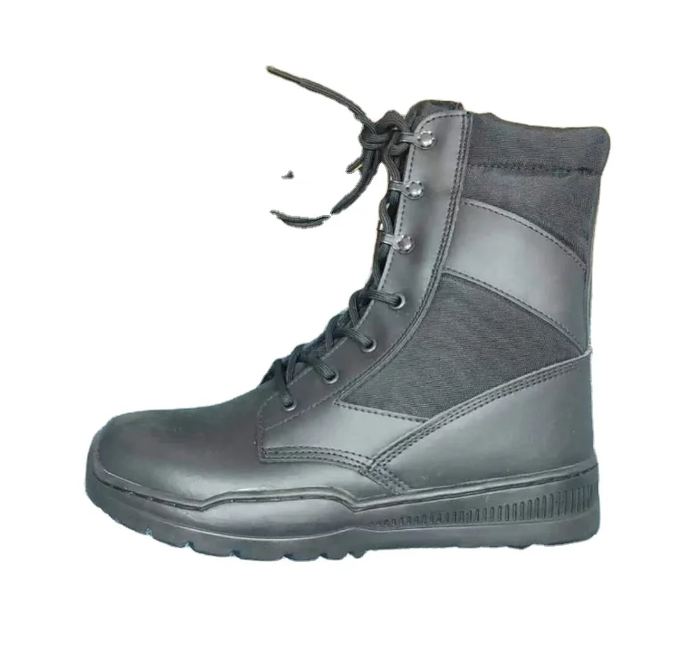 TSB0104  Black Light weight tactical boots with all around stitches PU outsoles