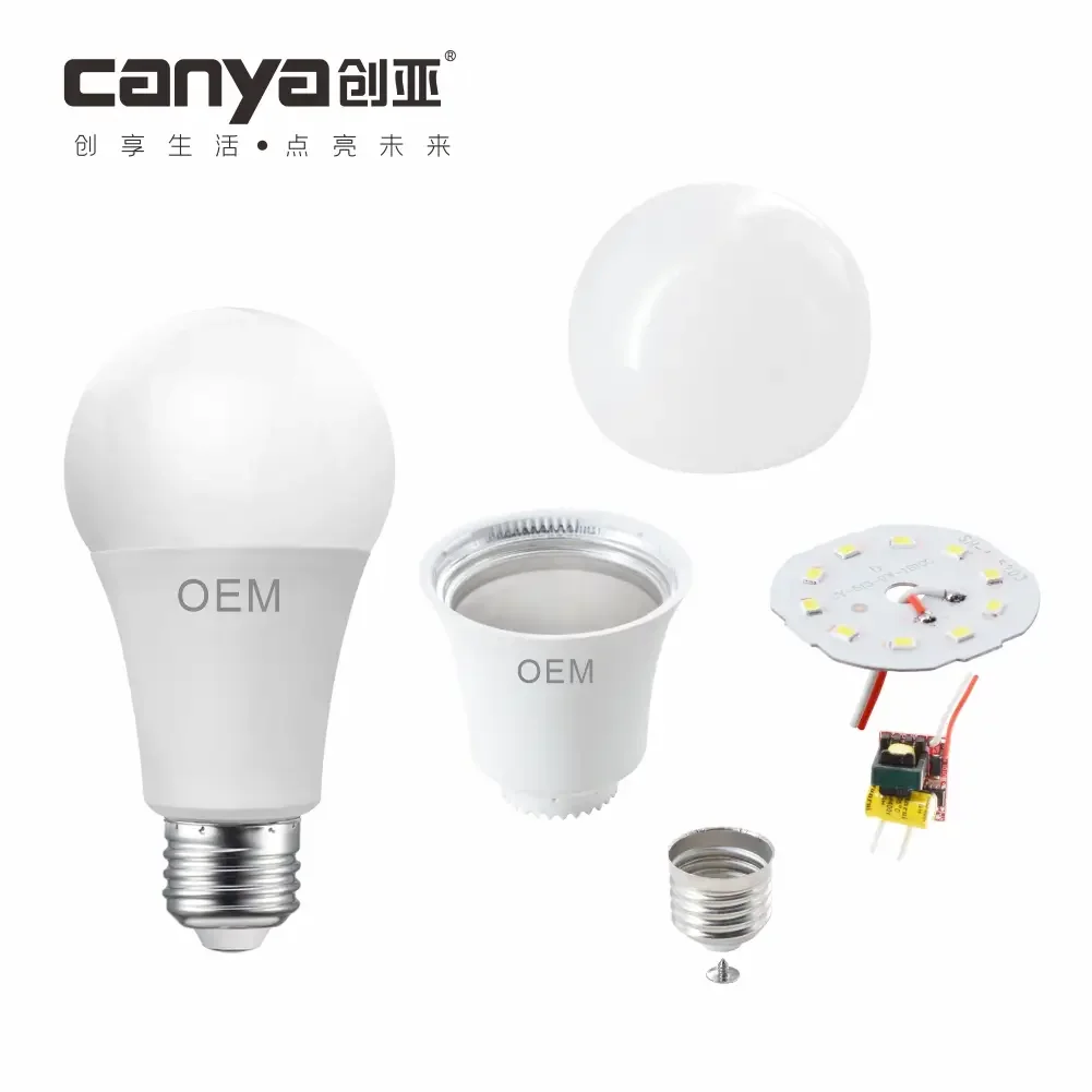 led light parts bulb assembly light bulb cup led housing pc cover raw material 12w 240v led bulb