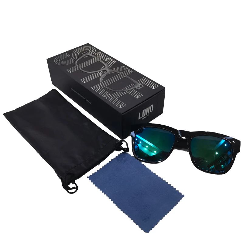 Белая и черная картонная упаковка на заказ для солнцезащитных очков с золотой