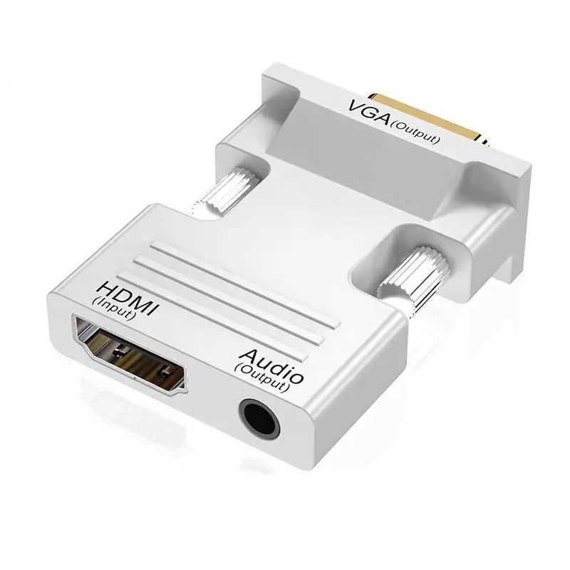VGA to HDTV Converter HD to VGA 3.5mm Audio Cable 1080P Video Adapter