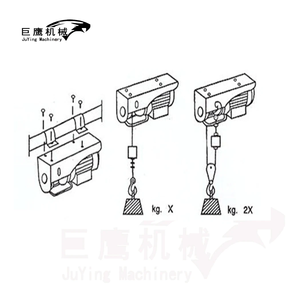 Портативный pa500 250 кг/500 кг 1/2ton 0.5ton 220v Мини micro канатный шкив Электрической