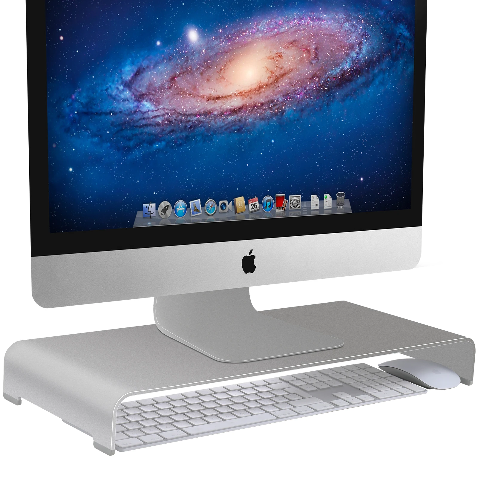 Vaydeer Universal Metal Desktop Stand Base up to Screens LCD Aluminum Monitor Stand Riser