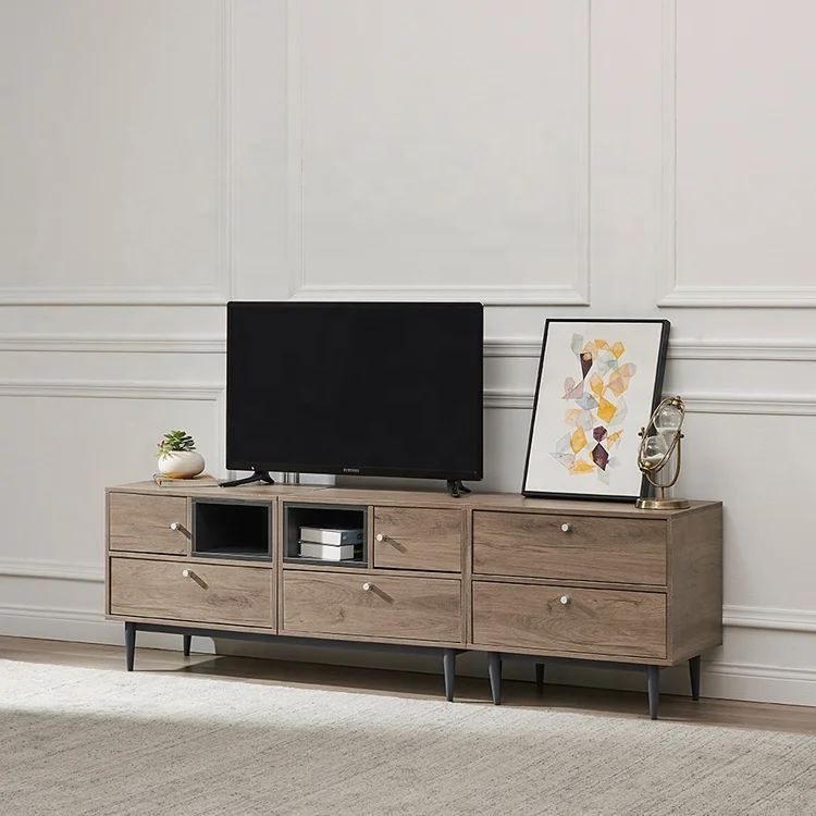 
High Quality TV Unit Sets Furniture Wooden TV Cabinet With Side Cabinet 