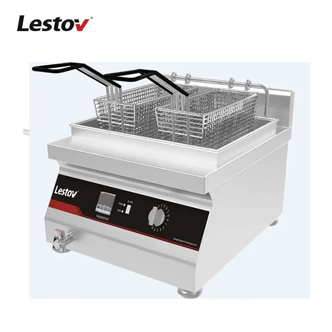 Stainless steel commercial induction deep fryer / Electric fryer machine / KFC deep fat  fryer