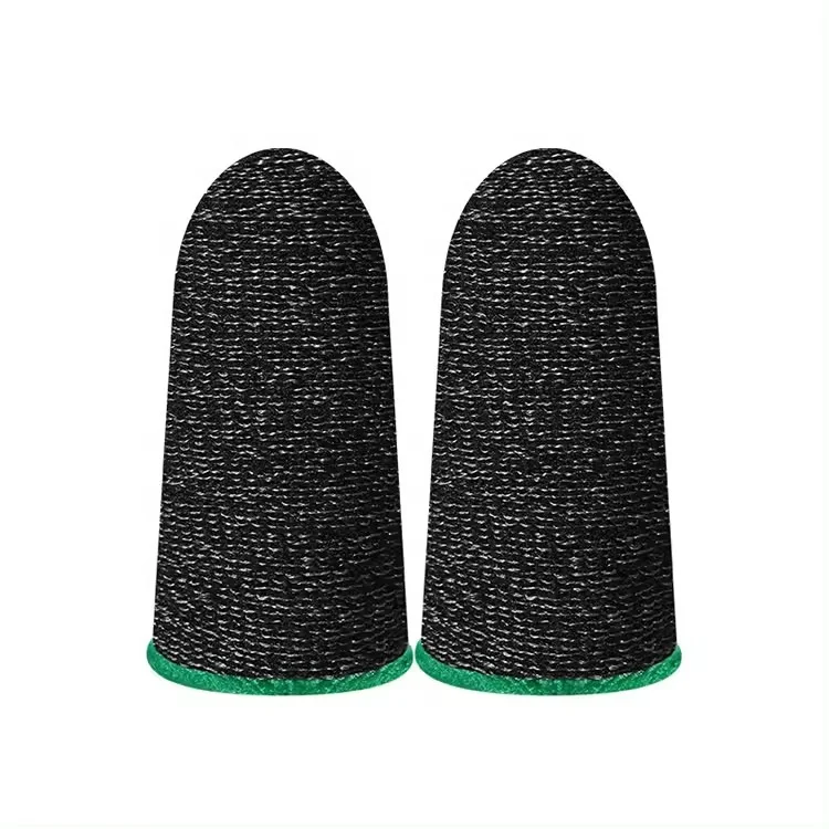 Silver Fiber Mobile Gaming Finger Sleeve Non-Scratch Sensitive Gaming Finger Thumb Sleeve