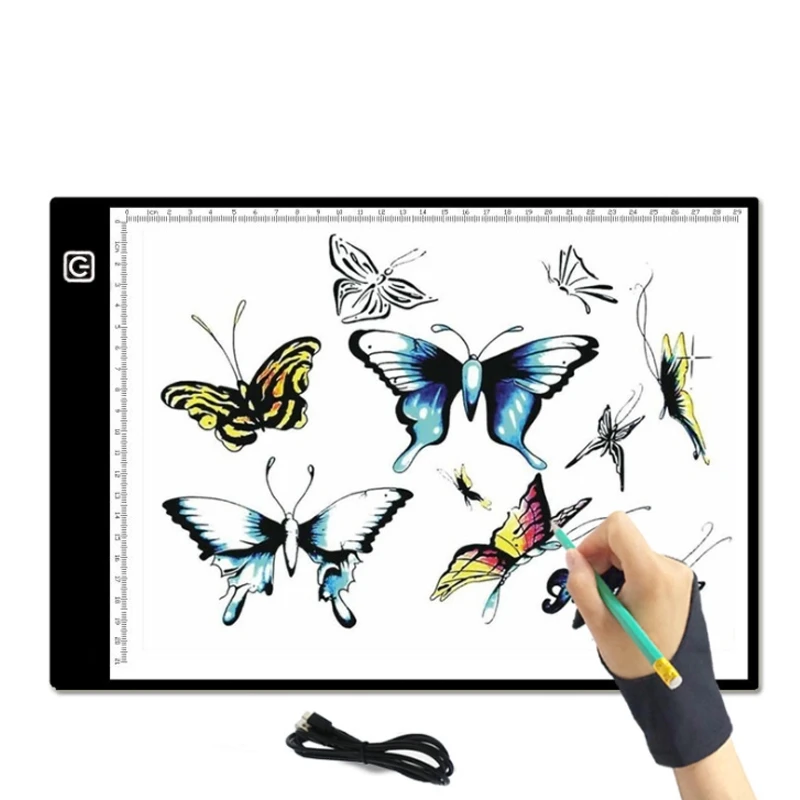 A3 A4 A5 светодиодный световой короб отслеживание доска для рисования художественный дизайн накладка копия лайтбокс светодиодный копировальная панель