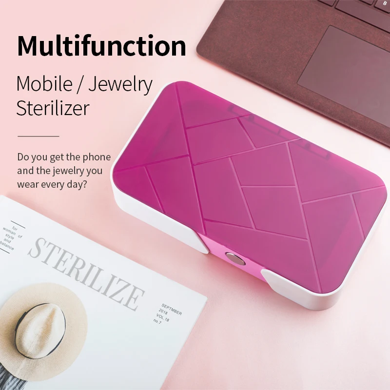 
253.7nM / 185nM 7 inch UV ozone multifunctional mobile phone disinfector 