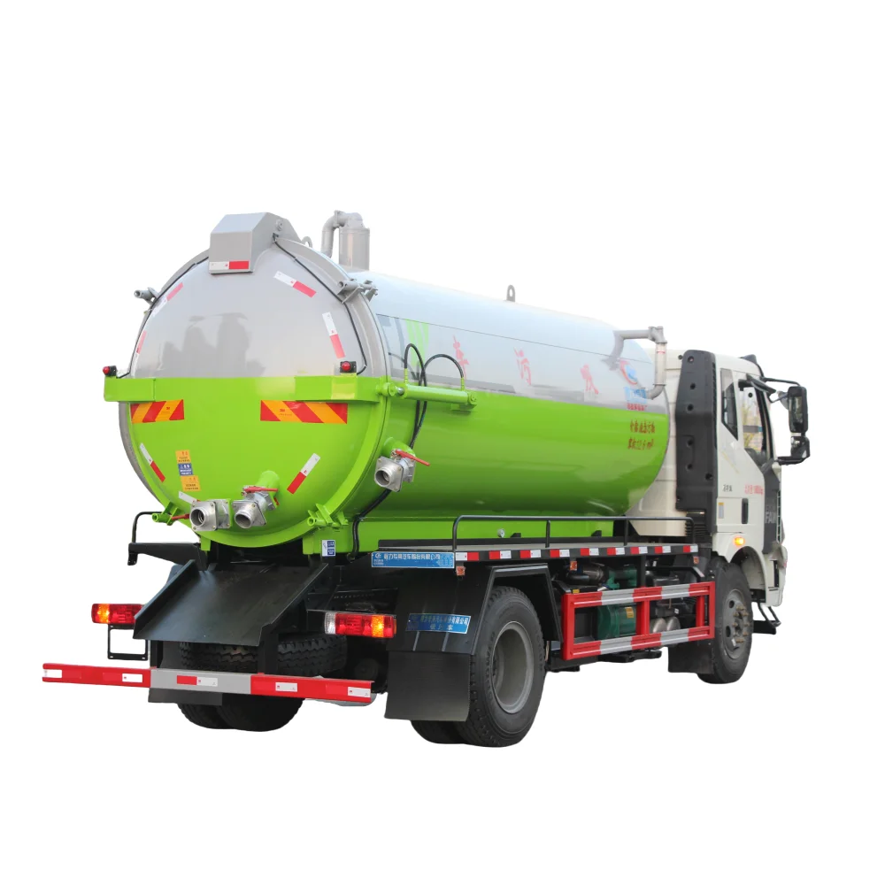 Faw dongfeng Zoomlion 4X2 12.6cbm Sewer Cleaning Jetting Tank Truck Vacuum Sewage Suction Truck