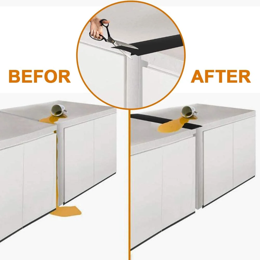 Amazon hot new products silicone stove  gap covers 2 pack  kitchen silicone  stove counter gap cover