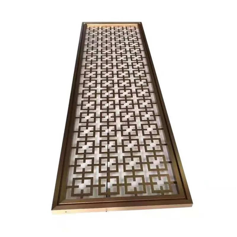 
Custom color mirror polished stainless steel partition room divider screen for project application 