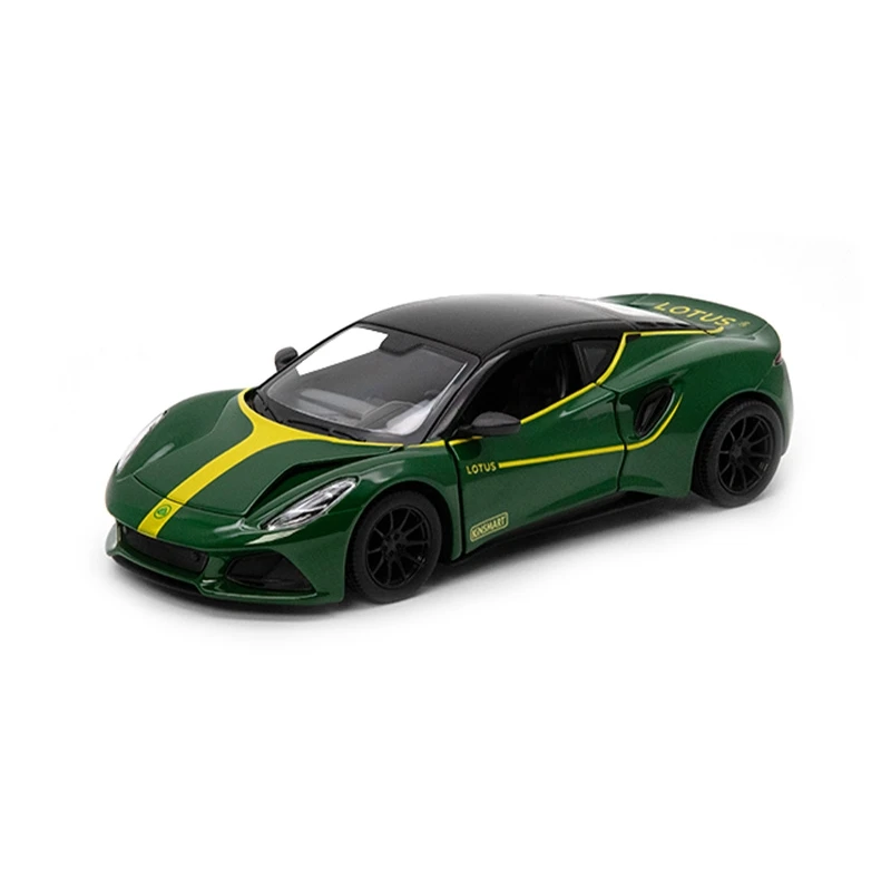 Модель игрушечного автомобиля KiNSMART, 1:34, лотос, Эмира, ралли, гонки, Литые из сплава, миниатюрный автомобиль, Коллекционная Коллекция, подарок для детей, мальчиков