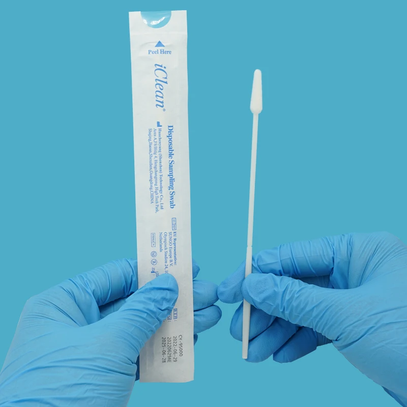 Vaginal Nylon Sampling Flocked Swab Female Cervical Swab High Gynecological Vaginal Swab Stick