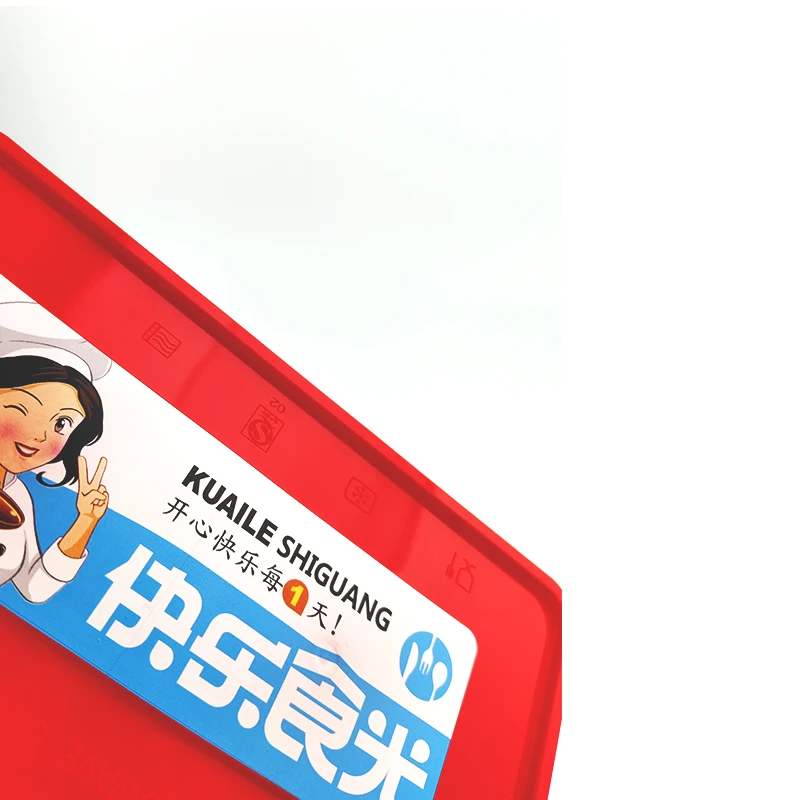Professional factory directly supply customized 750 ml microwave lunch boxes with sticker