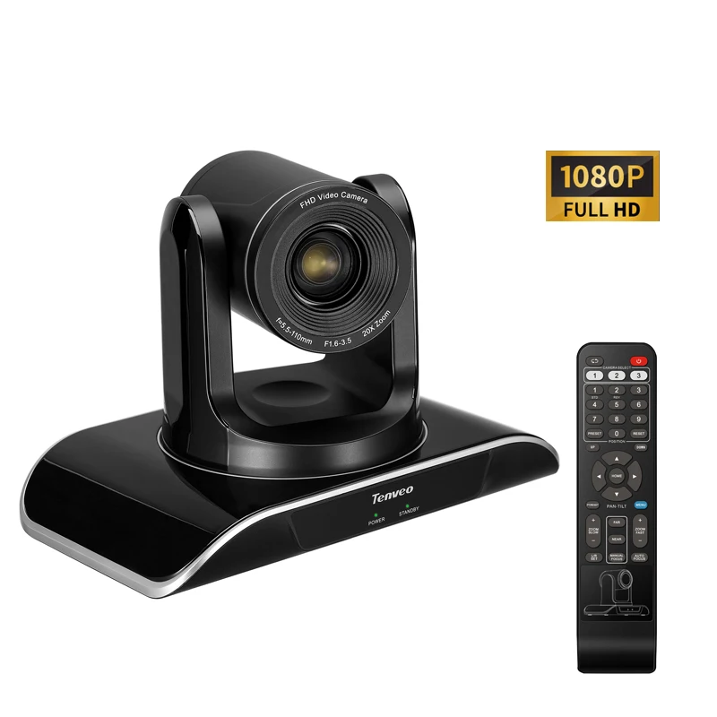 VHD202U  1080P RS485/RS232 keyboard control remote control PTZ 20x usb conference camera