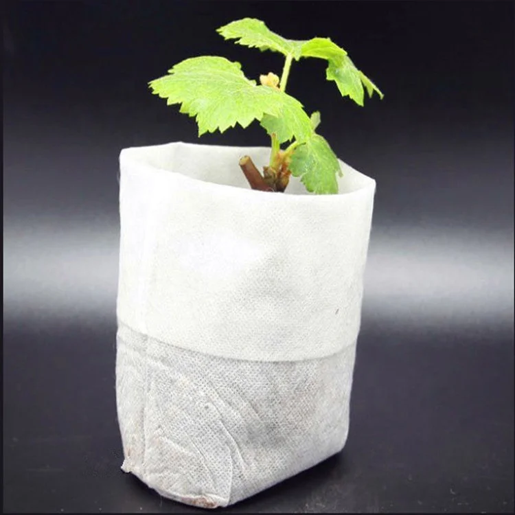 Biodegradable Non-woven Nursery Plant Grow Pot Breathable Fabric Seedling Bags