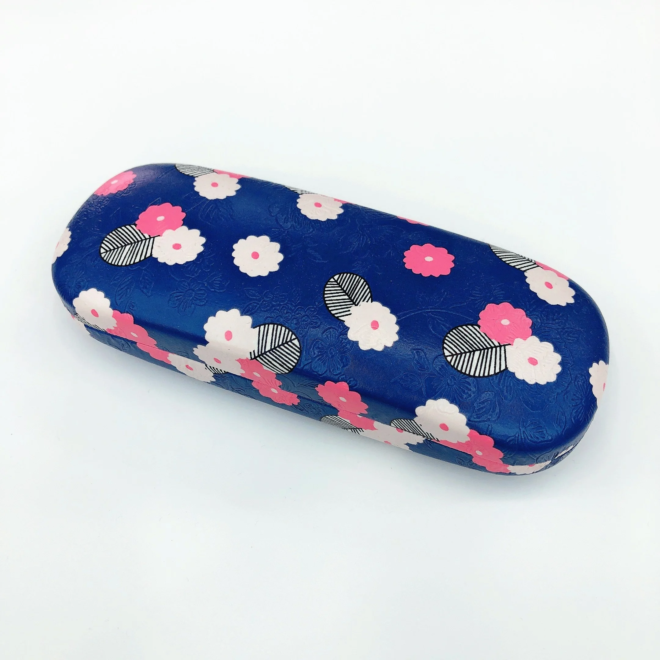 Cherry blossoms flowers print myopic glasses box for girls simple for boys creative personality portable glasses case