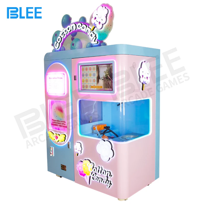 New Style Self Service Electric Candy Floss Machine Commercial Coin Operated Cotton Candy Fairy Floss Vending Making Machine