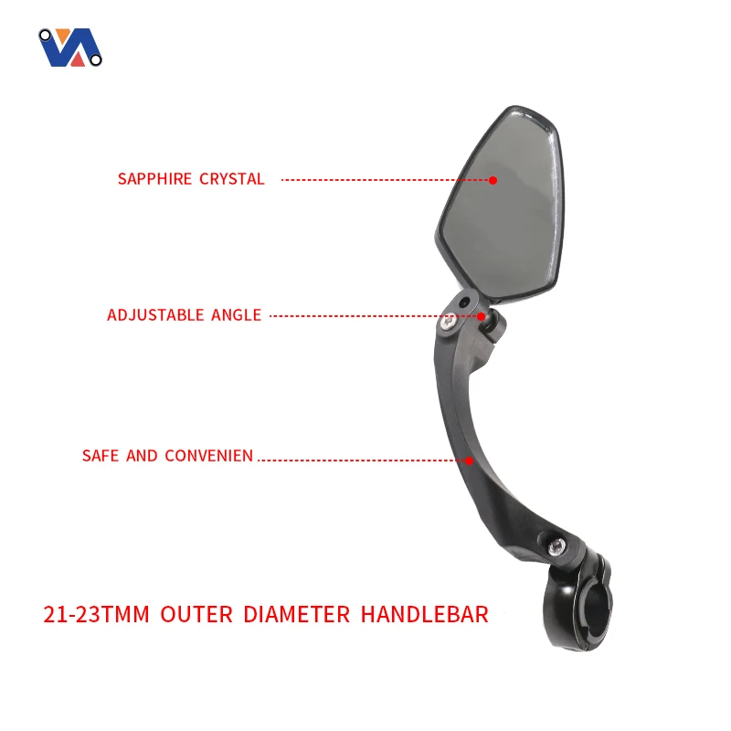 Новое изображение WEST Bike HD View MTB зеркала для шоссейного велосипеда 360 Вращение прочное зеркало заднего вида