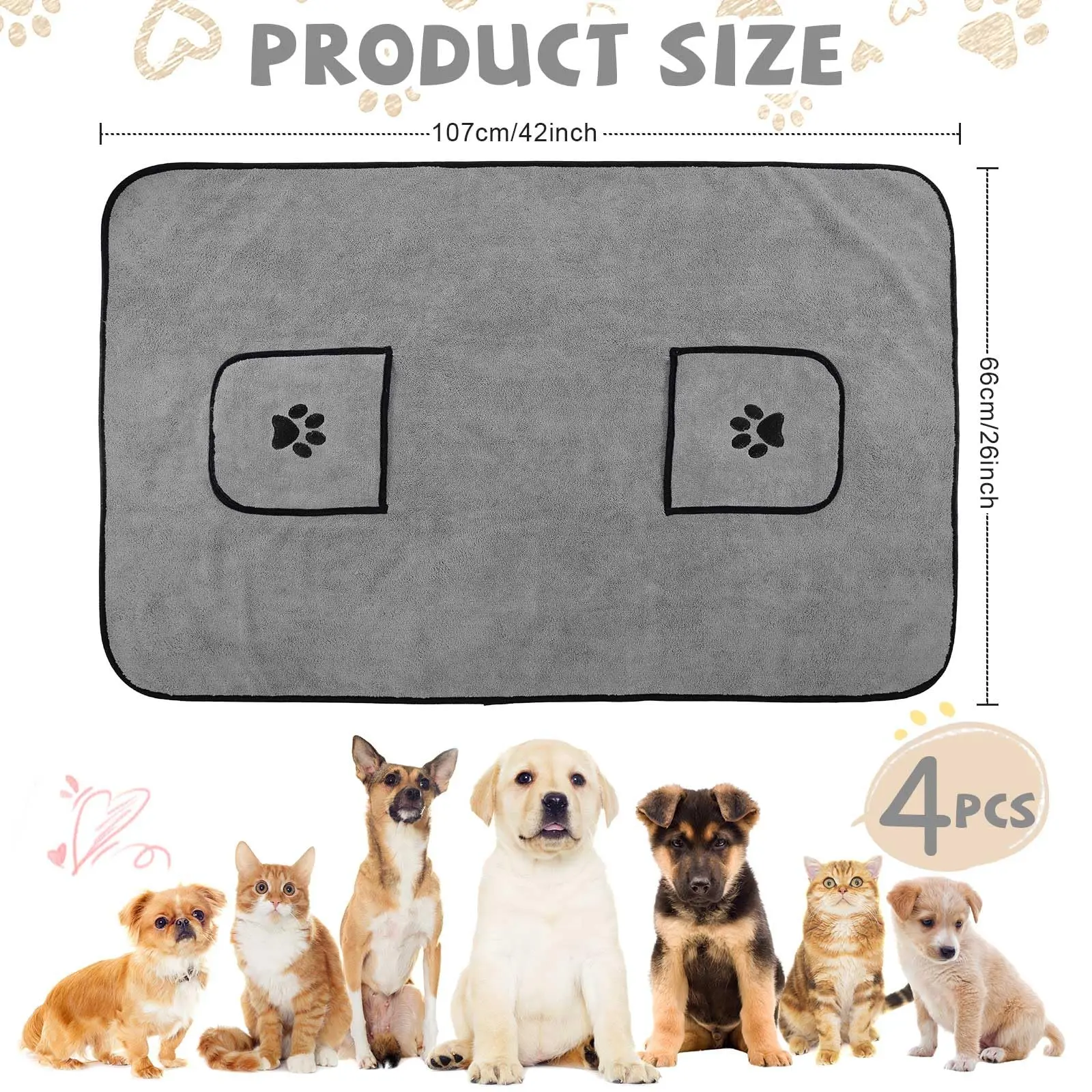 Wholesale quick dry bath dry dog towel