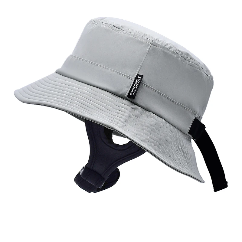 Custom Waterproof Fishing Surf Hat Bucket Upf 50 Nylon Surfing Cap With Logo