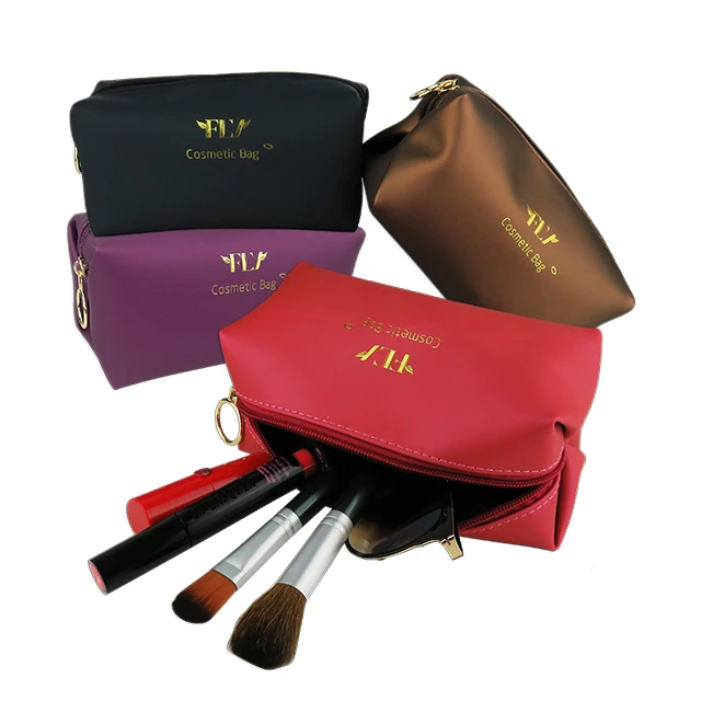 Private Label ECO PU Travel Makeup Organizer OEM Cosmetic bag