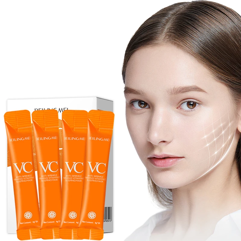 Vitamin C Sleeping Lotion Anti-Wrinkle Firming Face Cream that Fades Fine Lines Whitens Refines Skin