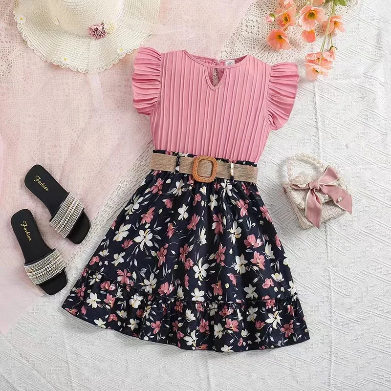 Trendy 6 8 10 12 Years Old Teen Dresses Teenage Girls Clothing Wholesale Clothes for Children Frock Design Kids Dress for Girls