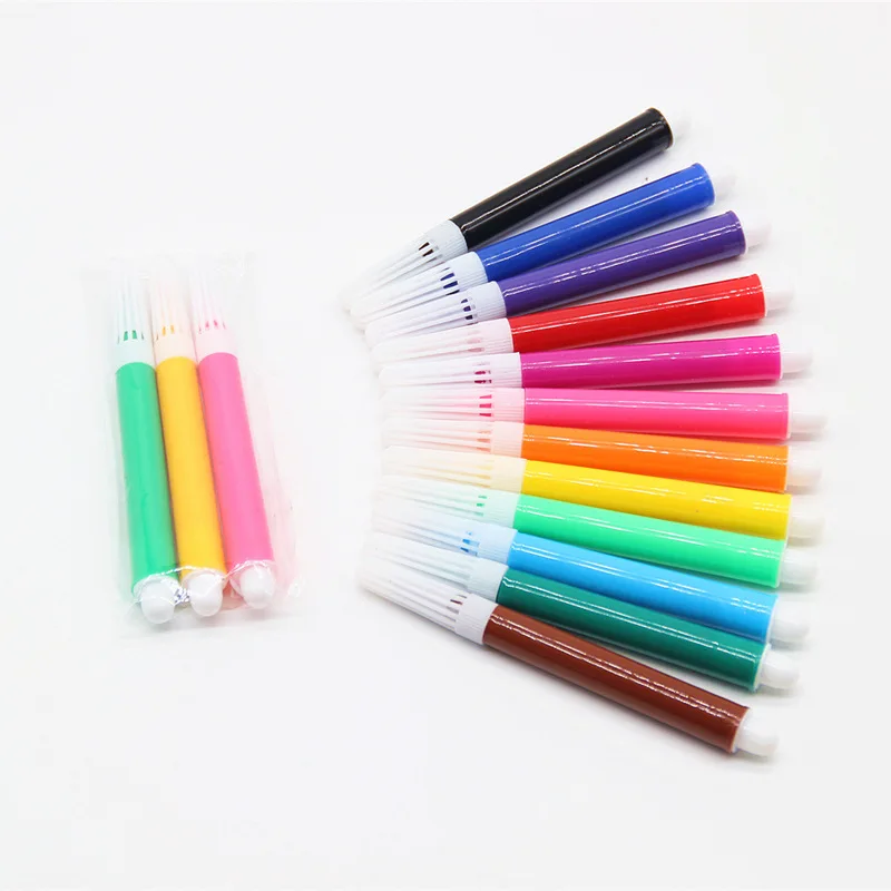 Washable Vivid Color Lovely Style Stationery Set Kids DIY Mini Color Pens