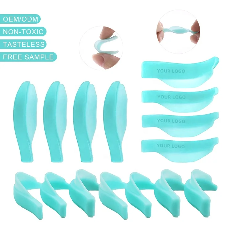 Русский зеленый самодельный Мягкий бигуди для завивки ресниц на заказ щиток для завивки ресниц силиконовый стержень для завивки ресниц плоские фигуры oem