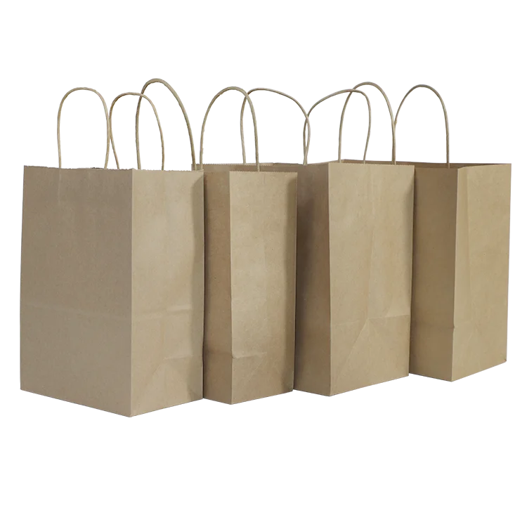 hot seller eco-friendly flat handle brown wholesales manufacturer kraft paper bag