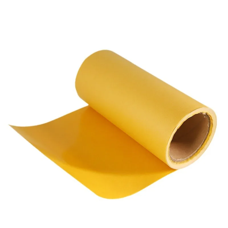 Wholesale customized yellow PE release paper giant roll isolation adhesive with minimal residue