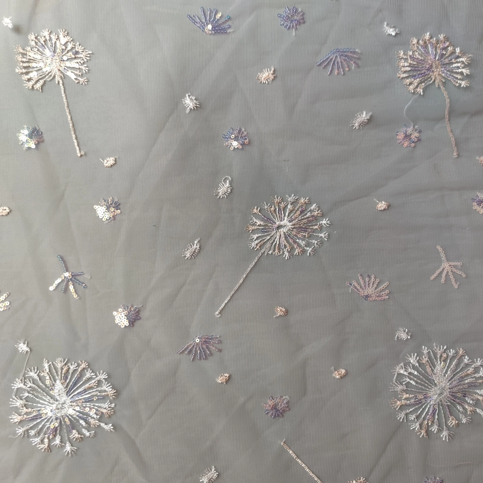 embroidery dandelion lace material african mesh lace fabric