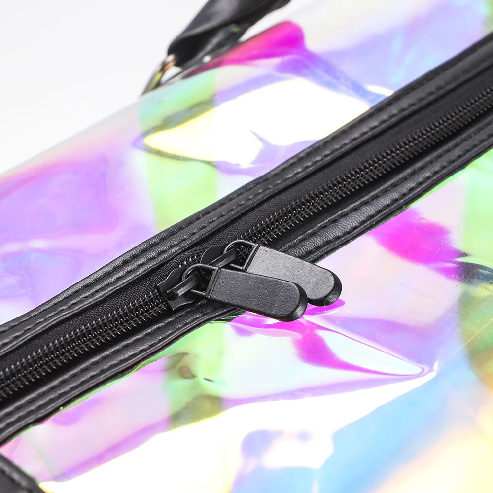 Luxury fashion handbag Luggage bag Waterproof thick Pvc transparent three-dimensional holographic travel sports bag Fitness bag