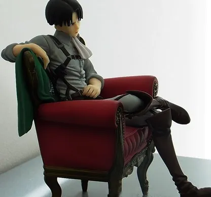 
15cm Attack on Titan Levi Rivaille Rival Ackerman Sofa Action Figure Figuras Collection Doll Levi Figure 