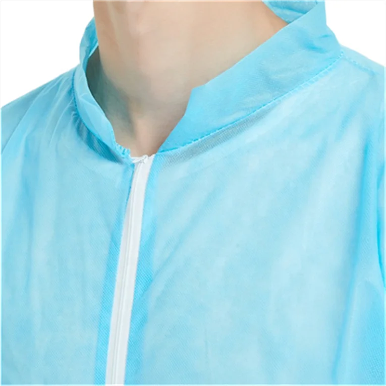 Manufacturer wholesale disposable cheap hospital clothing protective non woven coverall suit for adult