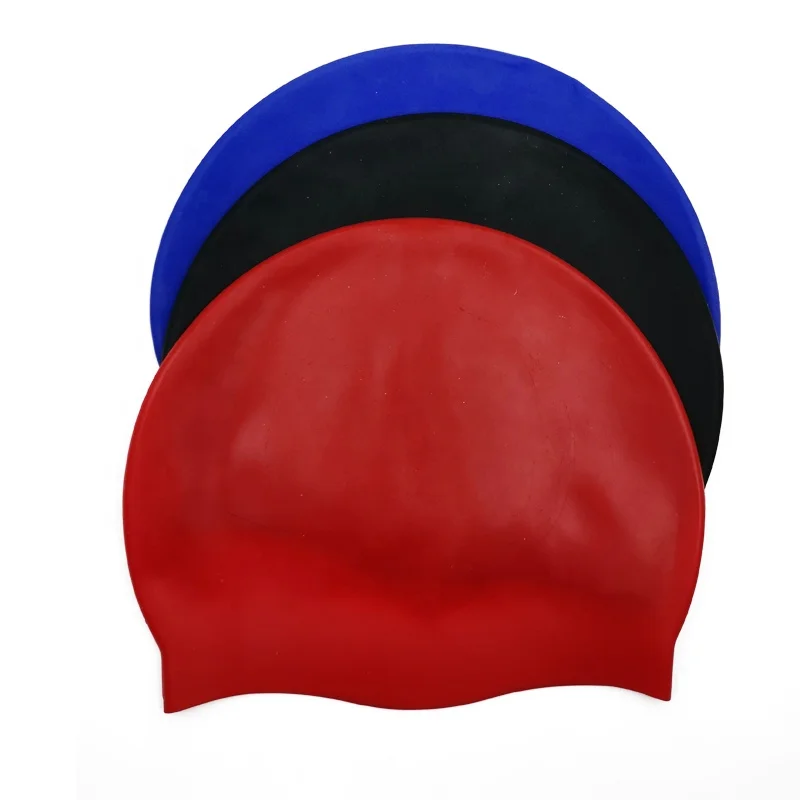 50g Adult Seamless Silicone Swim Cap 100%Silicone Leak Proof Swimming Caps Custom Logo Low MOQ