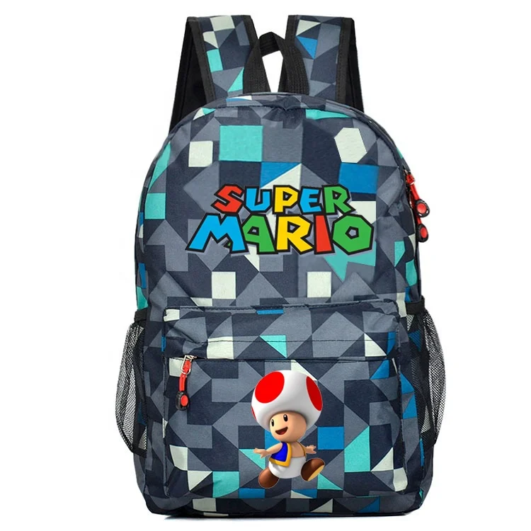 Wholesale back to school students boys fashion super mario backpack escuela game super mario mochila bolsa