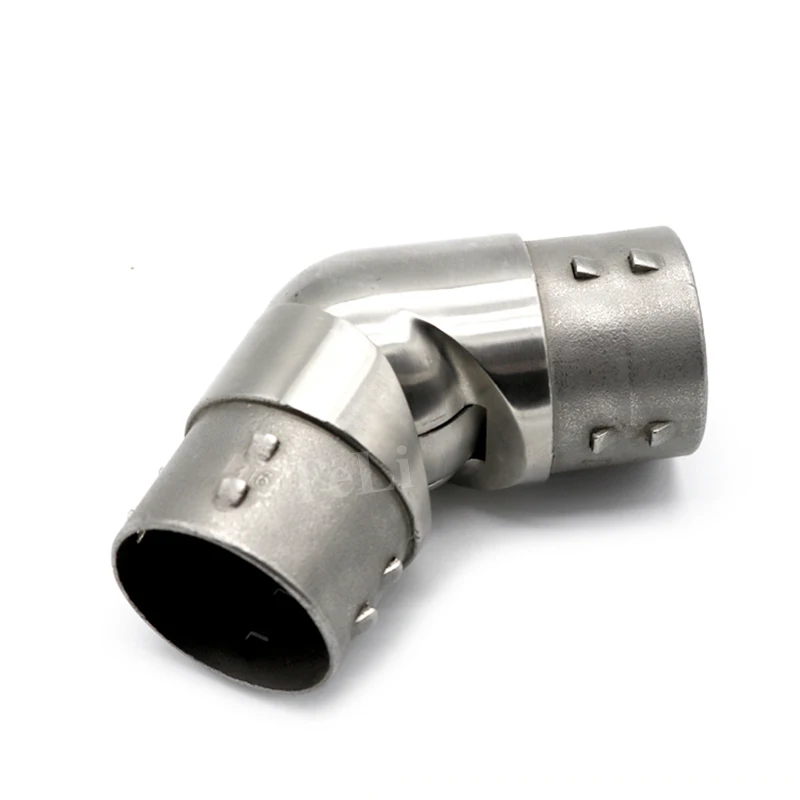 Round tube stainless steel 304 adjustable pipe connector for 50.1mm tube