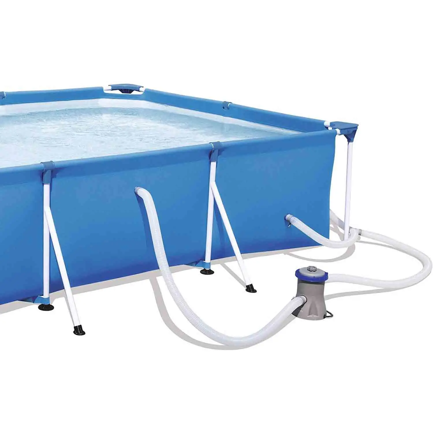 PVC net clamping cloth Metal Frame Pool with Cartridge Filter Pump
